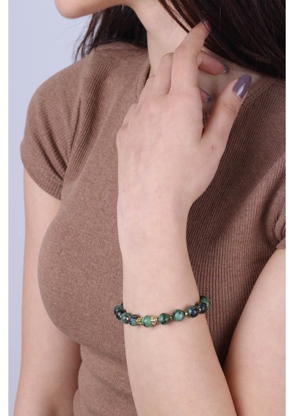 Doğal Ruby Zoisit Taşlı Kadın Bileklik - 300182 fiyatları