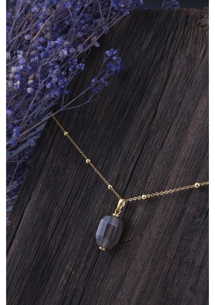 Akik Taşı Kadın Kolye - 200163