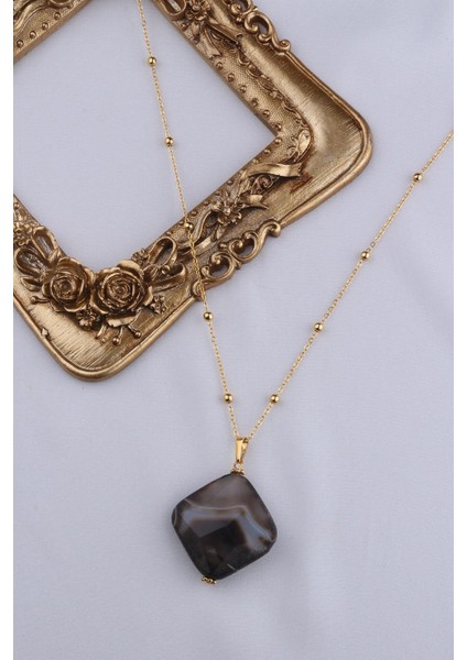 Akik Taşı Kadın Kolye - 200182 fiyatları