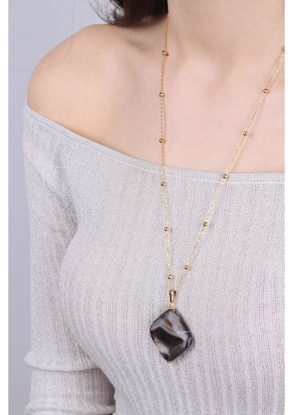 Akik Taşı Kadın Kolye - 200182 modelleri