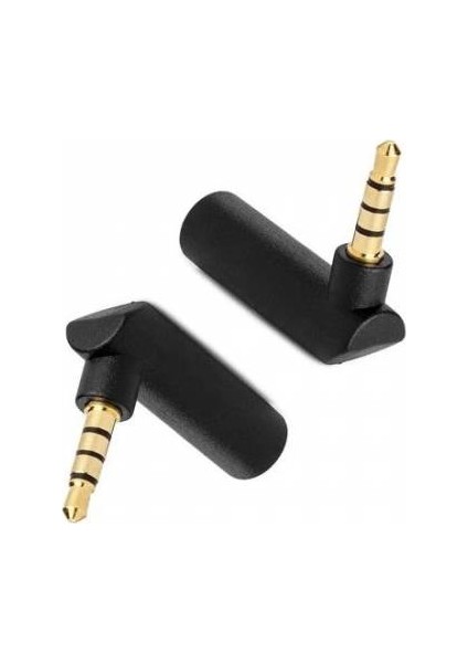 Stereo L Aparat 4 Boğumlu 3.5 mm Stereo 90 Derece Sağ Açılı Çevirici Jak Dişi Erkek L fiyatları
