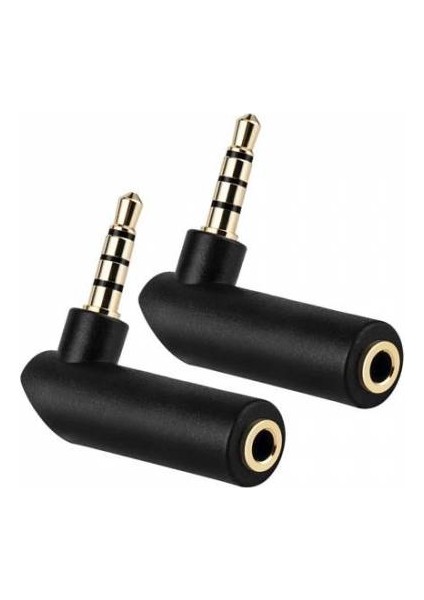 Stereo L Aparat 4 Boğumlu 3.5 mm Stereo 90 Derece Sağ Açılı Çevirici Jak Dişi Erkek L modelleri