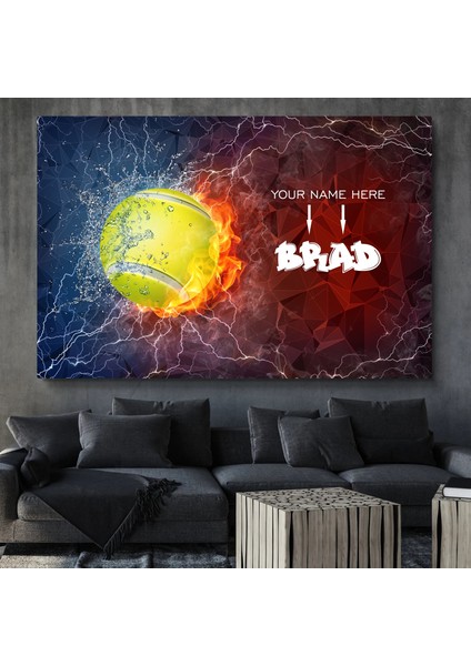 Tenis Topu Kanvas Tablo