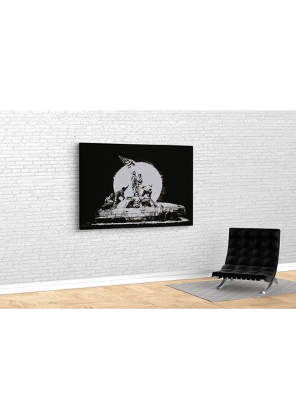 Banksy - Flag Kanvas Tablo