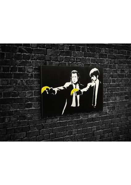 Banksy - Pulp Fiction Kanvas Tablo