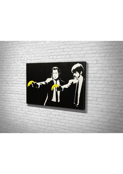 Banksy - Pulp Fiction Kanvas Tablo modelleri
