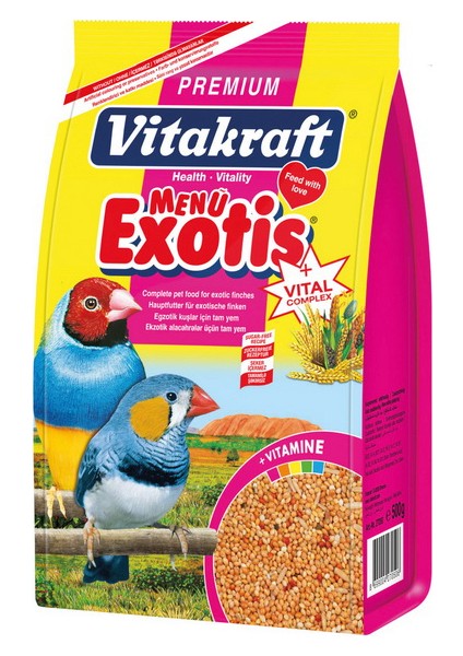 Menü Premium Egzotik Finch Kuş Yemi 500 gr