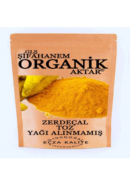 Zerdeçal Toz 100 gr Yağı Alınmamış Öğütülmüş