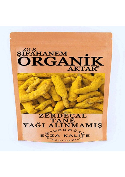 Tane Zerdeçal Kök 100 gr Yağı Alınmamış