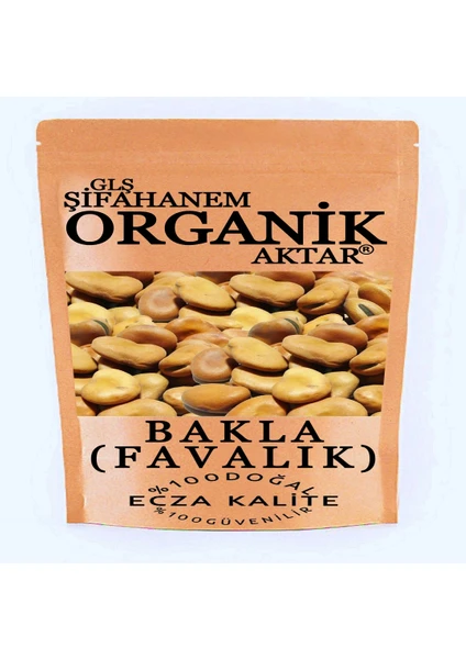 GLŞ Şifahanem Organik Aktar Bakla Kuru 100 gr Favalık Iç Bakla