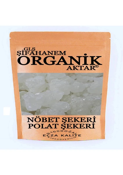 GLŞ Şifahanem Organik Aktar Nöbet Şekeri 100 gr Polat Şekeri Kaya Şekeri