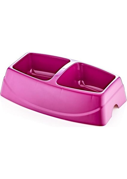 SY-5082 Büyük Ikili Evcil Hayvan Kedi Köpek Mama Kabı Mor