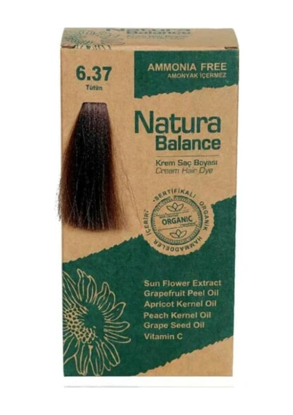 Natura Balance Organıc Saç Boyası 6.37 Tütün