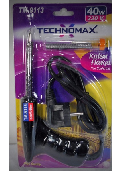 Kalem Tabanca Lehim Havya Seti 40W / 220V - Technomax