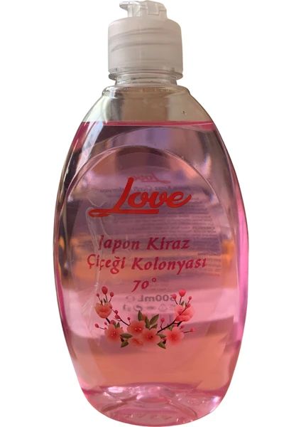 Love 500 ml Japon Kiraz Çiçeği Kolonyası 70 Derece