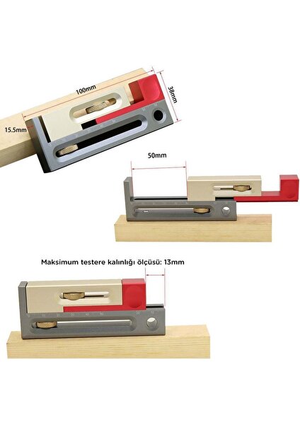 Rox Wood 0040 Alüminyum Hassas Zıvana Boşluk Işaretleme Aparatı