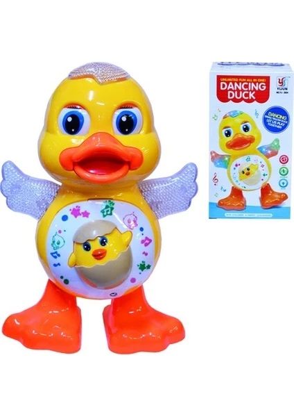 Kara Toys Dansçı Ördek Yavrusu Hem Müzikli Hem Işıklı 18 cm Oyuncak