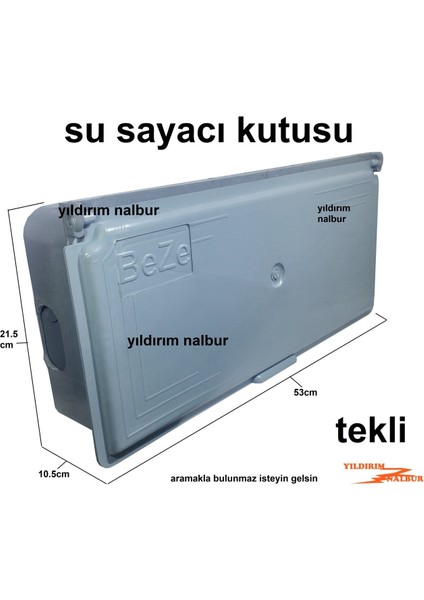 Su Sayacı Panosu Su Saati Kutusu Tekli Model Plastik