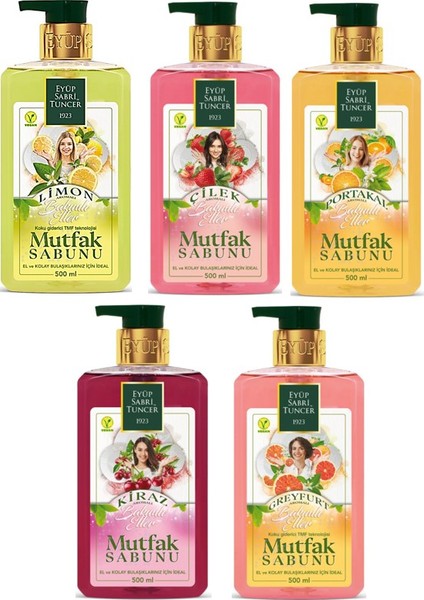 Mutfak Sabun 500 ml 5'li Ekonomik Set