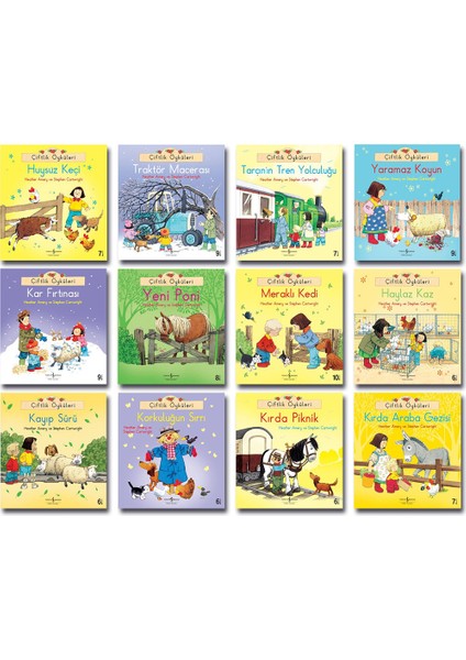 Iş Bankası Çiftlik Öyküleri Serisi 12 Kitap Set Ilk Okuma Kitabım