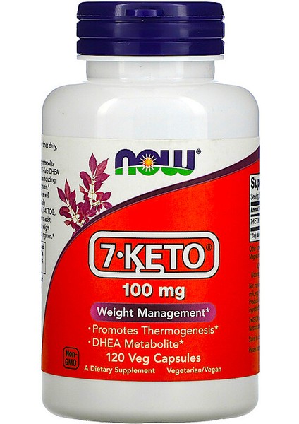 , 7-Keto, 100 Mg, 120 Veg Capsules