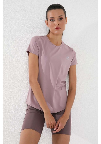 Gül Kurusu Basic Kısa Kol Standart Kalıp O Yaka Kadın T-Shirt - 97144 fırsatları