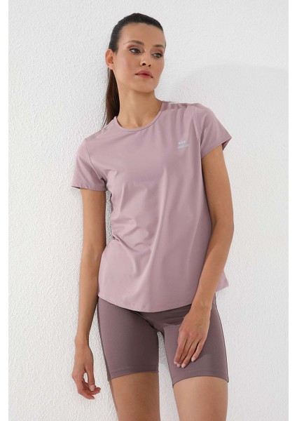 Gül Kurusu Basic Kısa Kol Standart Kalıp O Yaka Kadın T-Shirt - 97144 indirimleri
