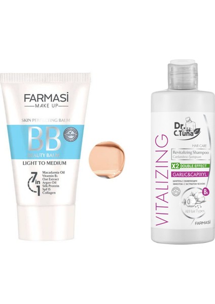Bb Krem Açıktan Ortaya 50 ml 02 + Dr.c.tuna Vıtalızıng Sarımsaklı Şampuan 225 ml