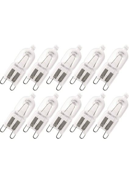 Halopın Pro 220 Volt G9 Kapsul Halojen Ampul 2800 Kelvın Sarı Işık 48W 10'lu