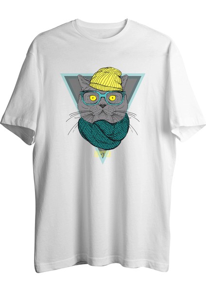 Triangle Cat Tişört