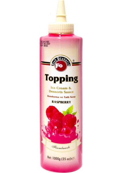 Frambuaz Meyveli Topping (Dondurma Sosu) (1 Kg)