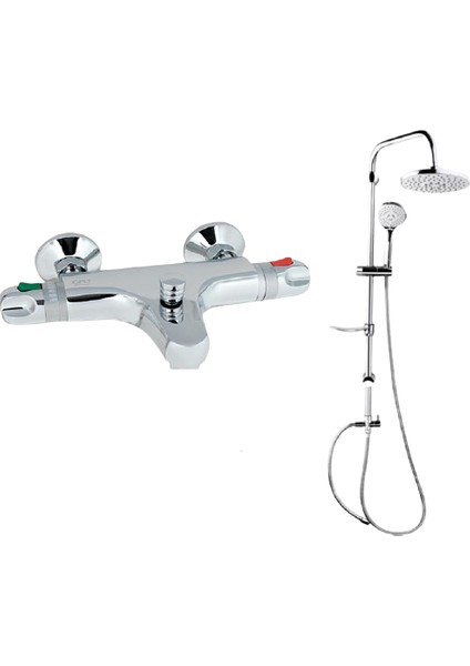 Termostatik Banyo Bataryası TBB01 ve Robot Duş Seti DST19-2