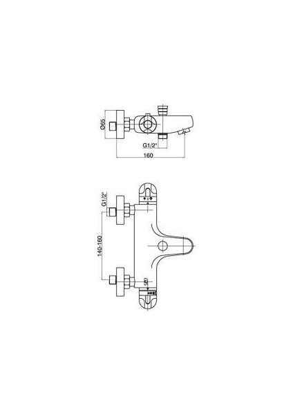 Termostatik Banyo Bataryası TBB01 ve Robot Duş Seti DST19-2