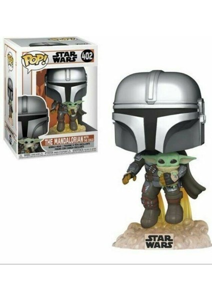 Pop Figür - Star Wars: The Mandalorian- Mando Flying W/jet