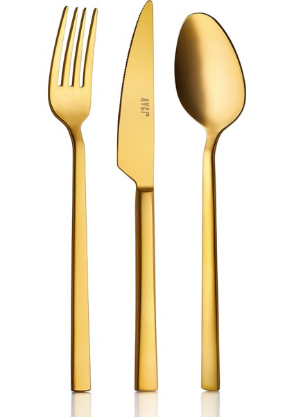 Klas Titanyum Mat Gold 84 Parça Çatal Kaşık Bıçak Takımı 18/10 Paslanmaz Çelik fiyatları