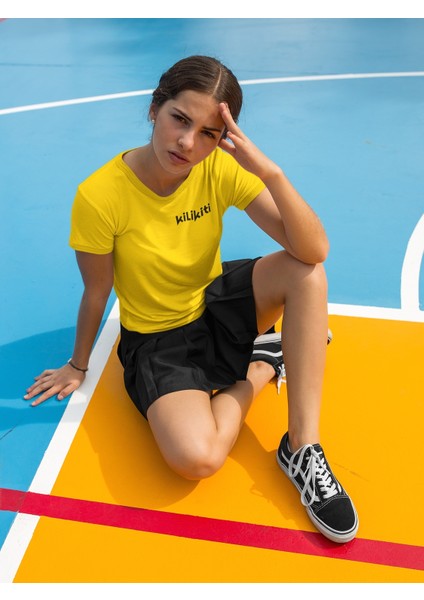 Unisex Çocuk Spor Bisiklet Yaka T-Shirt