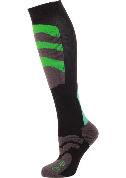 Ski Socks Erkek Kayak Çorap Yeşil Mavi