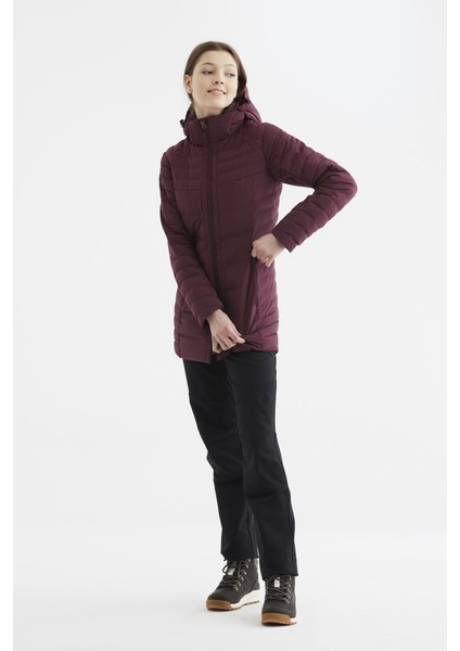 Selenga Jacket Women Dark Cherry Melange