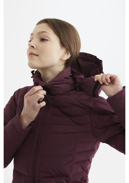 Selenga Jacket Women Dark Cherry Melange