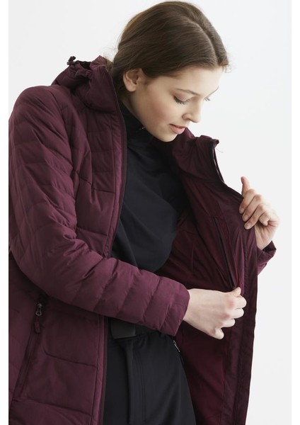 Selenga Jacket Women Dark Cherry Melange