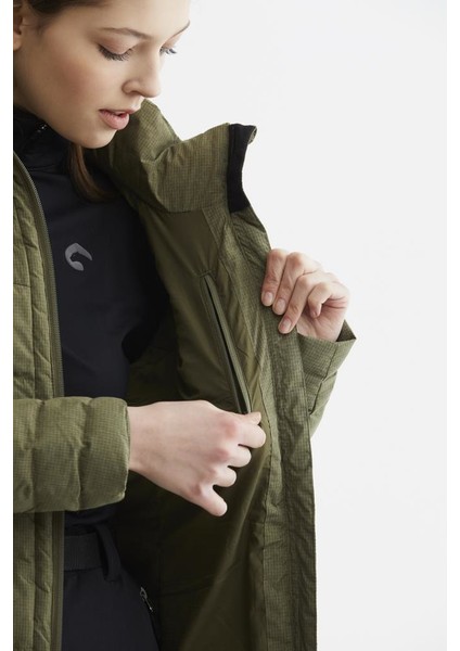 Selenga Jacket Women Olive Melange