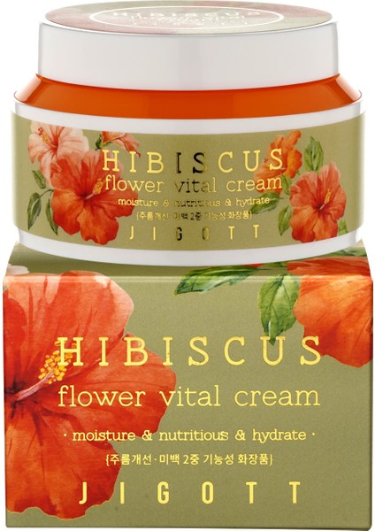 Hibiscus Çiçeği Özü Nemlendiricii+ Besleyici ve Canlandırıcı Krem - Flower Serisi 100 ml