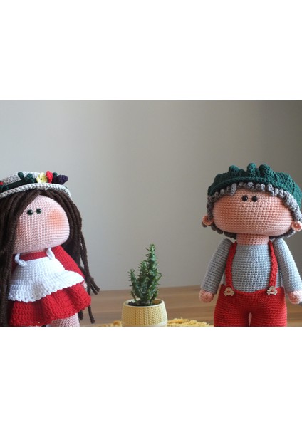 Organik Amigurumi Anne & Gilbert Bebek 2'li Set modelleri