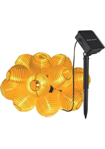 20 LED 3 M Güneş Enerjili Japon Feneri 8 Mod LED Bahçe Teras Balkon Ağaç Solar Aydınlatma fiyatları
