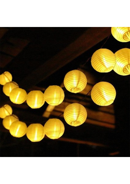 20 LED 3 M Güneş Enerjili Japon Feneri 8 Mod LED Bahçe Teras Balkon Ağaç Solar Aydınlatma fırsatları