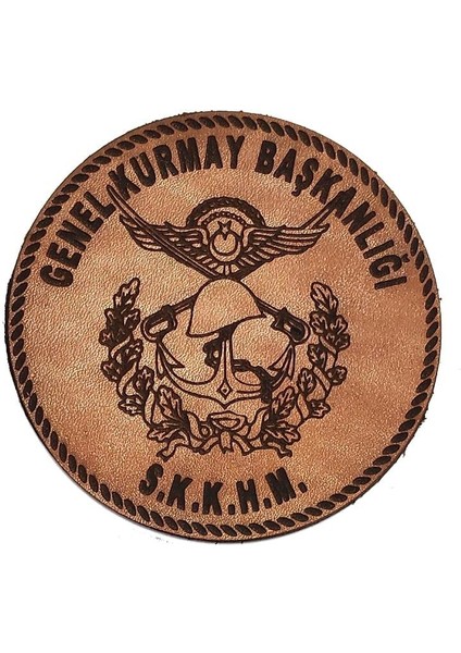 Genel Kurmay Başkanlığı Deri Peç - Arma - Askeri Patch