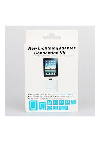 Ipad 4 Ipad Mini Lightning Kamera Bağlantı Kiti 5 In 1 Kart Okuyucu