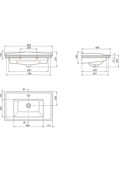 Seramik Kapadokya 80 cm Etajerli Lavabo fiyatları