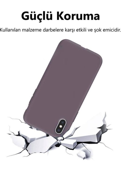 Xiaomi Poco X3 Kapak Içi Kadife Soft Logosuz Lansman Silikon Kılıf - Lila