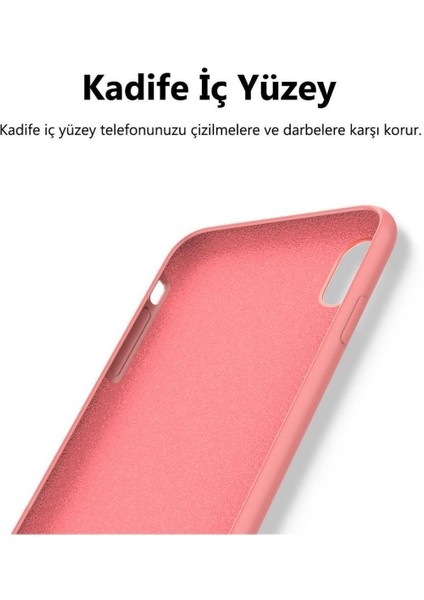 Xiaomi Poco X3 Kapak Içi Kadife Soft Logosuz Lansman Silikon Kılıf - Neon Turuncu